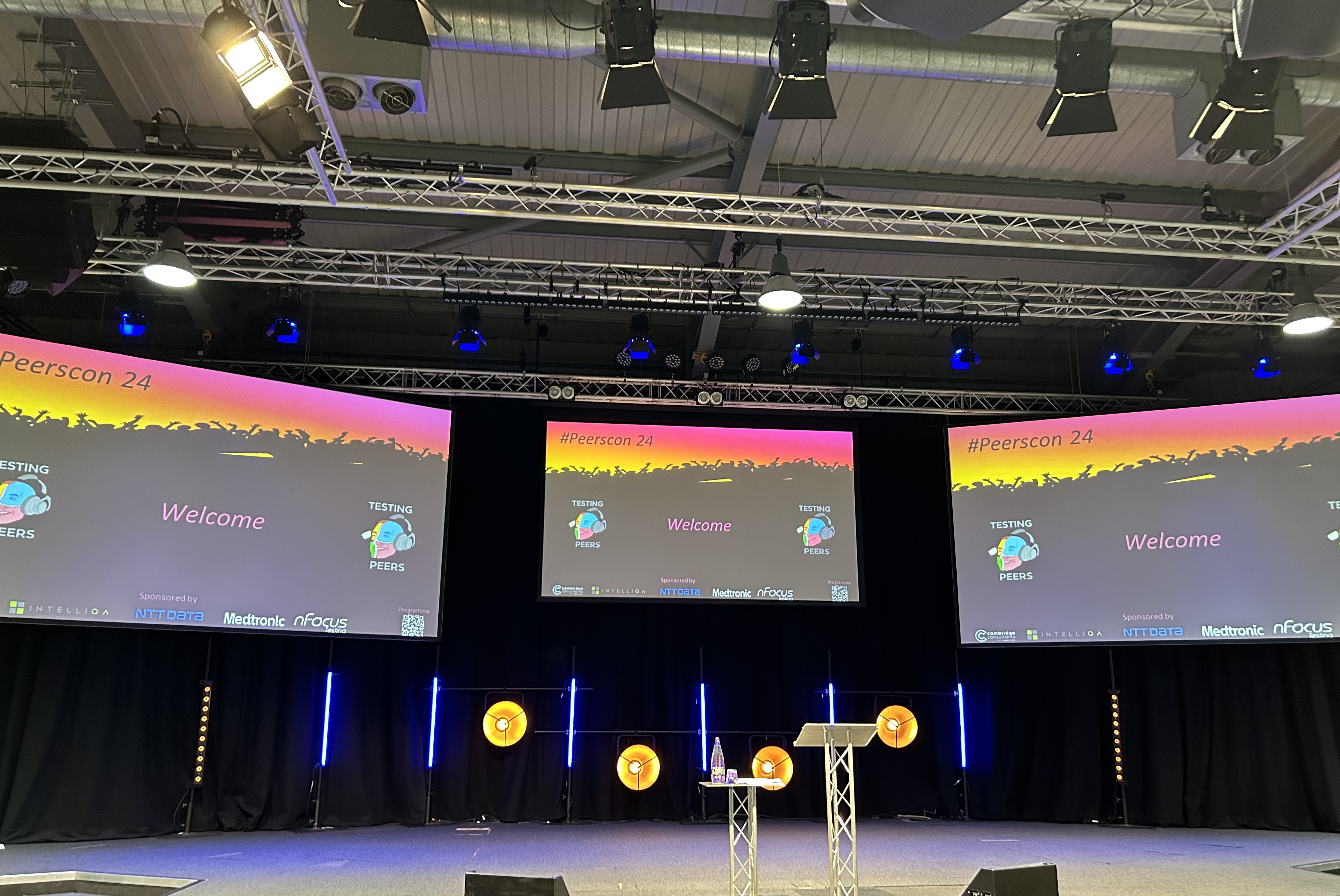 Peerscon Testing Conference stage